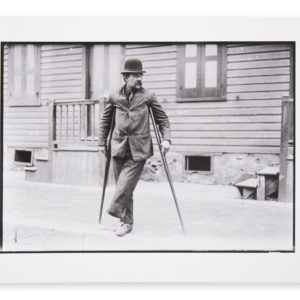 Lewis Wickes Hine (1874-1940), Handicapped – crippled steel worker, 1908, copy print 1970s/1980s.