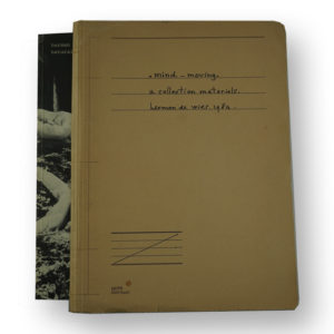 Herman de Vries (1931), 2 Publications,“mind-moving. A collection materials” and “natural relations I -die marokkanische sammlung-“, 1984.