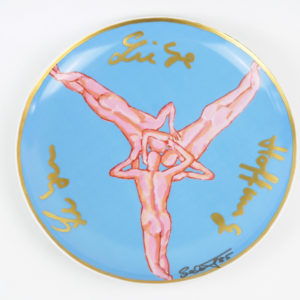 Salomé (d.i. Wolfgang Cihlarz) (1954), Rosenthal artist‘s plate “Leben, Liebe, Hoffnung“, 1986.